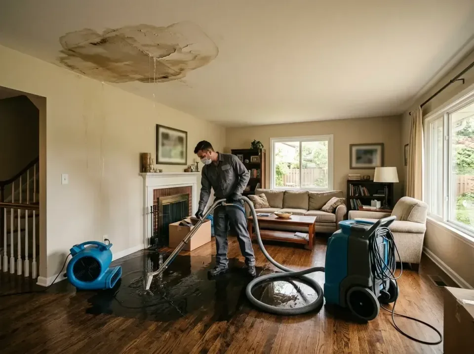 attic-pipe-burst-ceiling-drip-008 — frequently asked questions, Water Damage Restoration & Carpet Care in Westby, WI